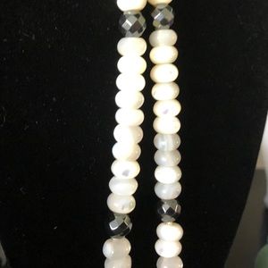Cream Shell Rondelle Necklace